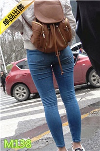 4K-牛仔裤金发极品MT员润翘臀美女M138[638M]