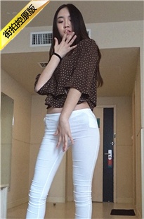 极品控原版模拍之白色薄透紧身裤美女模拍[803M/MTS]