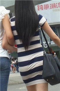 格子连衣包臀裙MM内痕清晰可见[280M/MP4]