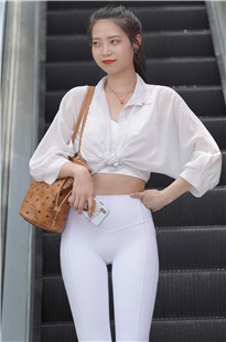 白色瑜伽裤女孩MJ2755