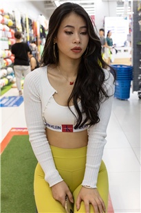 紧致暗黄色瑜伽裤身材紧致动人MJ2891[18.9G]