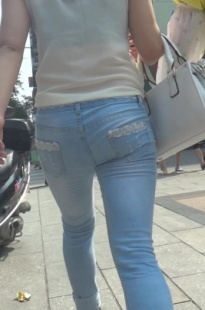 长牛仔裤MM紧臀[169M/MTS]