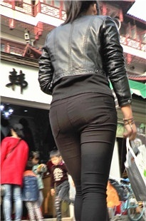 黑色紧身裤小妹[187M/M2TS]