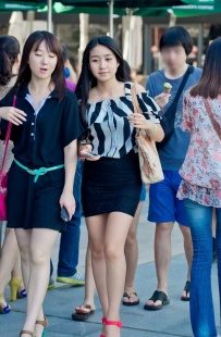 步行街跟拍时尚大学生MM[7P]