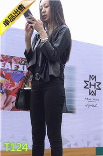 4K-黑色紧身牛仔裤极品长腿员臀美女第2季T124[1.28G]