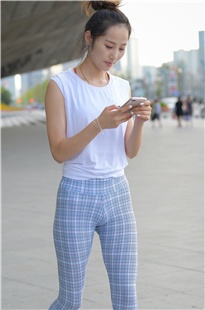 紧致蓝色格子裤MJ2589[1.53G]