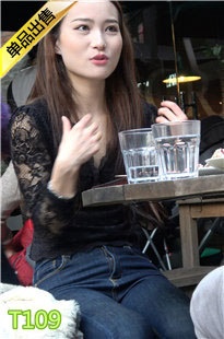 4K-蓝色紧身牛仔裤高跟长发美女第1季T109[1.12G]