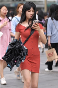 连衣包屯裙高跟凉鞋美腿3A4052[224M]