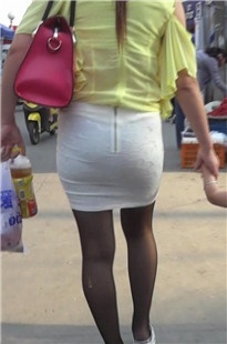 白色镂花超短裙饱满圆臀MM[165M/MTS]