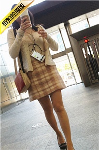 4K-街拍格子短裙肉丝MT美女[248M/MP4]