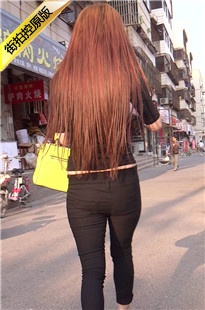 黑色紧身裤时尚小妹[362M/MTS]