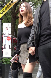 4K-短裙长腿长靴美女吃下午茶DJ346[1.13G]