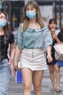 白色短裙美眉MJ1062[960M]