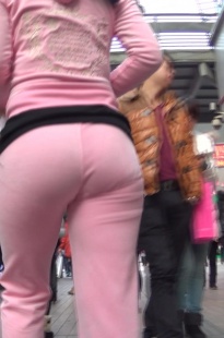 很少见的粉色呢绒裤MM [212M/MTS]