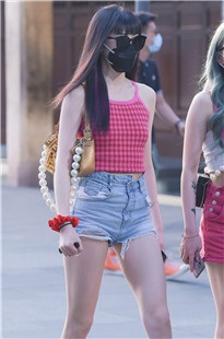 黑口罩，热裤长腿美眉MJ843[723M]