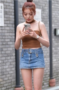 抹兄小背心穿搭长腿小姐姐3A7932[1003M]