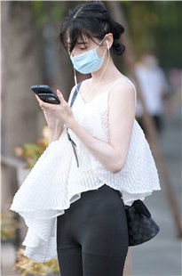 黑色紧身裤美女3A4269[699M]