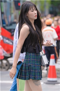 百褶裙再加上超薄肉丝3A3214[370M]