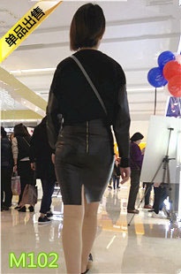 4K-黑色包臀皮短裙肉丝高跟美眉M102[993M]